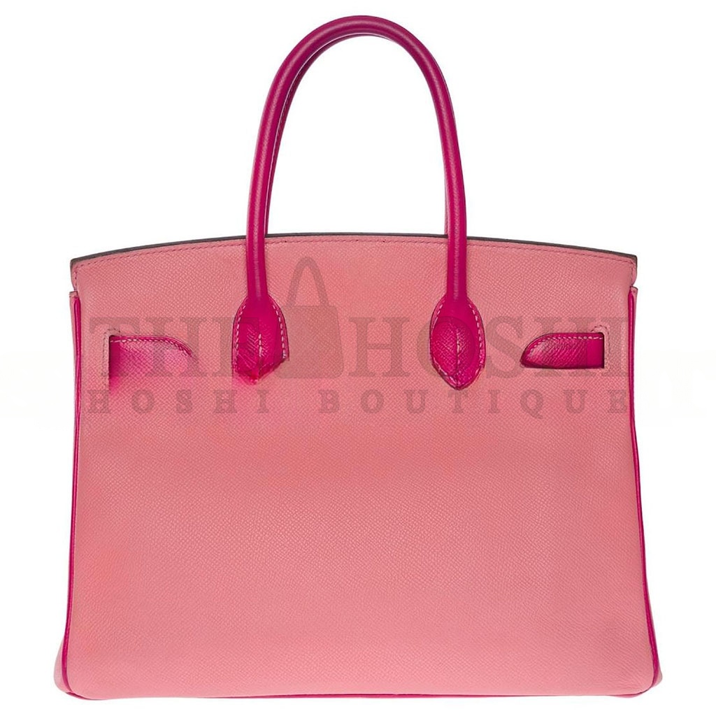H**me5 BIRKIN 30 TOGO LEATHER CHERRY PINK AND PEACH HORSESHOE ENGRAVED GOLD BUCKLE HANDBAG 101220 (30*23*15cm) Master Quality